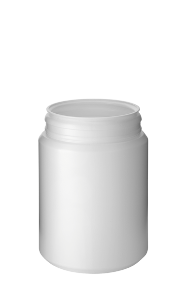 Pot avec fermeture sécurisée 750ml 90mm HDPE blanc plateau